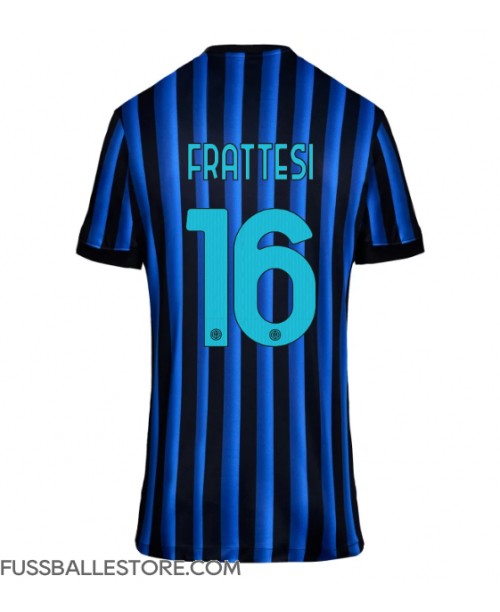 Günstige Inter Milan Davide Frattesi #16 Heimtrikot Damen 2025-26 Kurzarm Günstige Inter Milan Davide Frattesi #16 Heimtrikot Damen 2025-26 Kurzarm